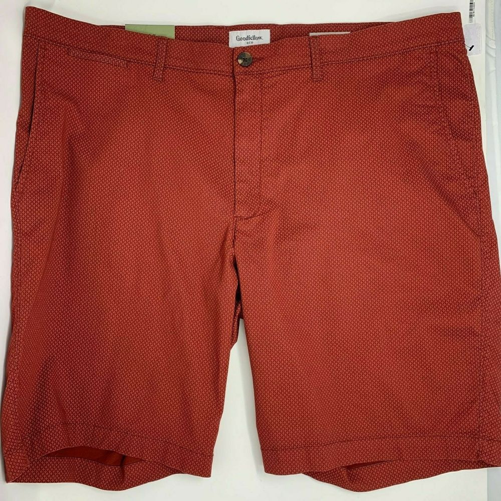 Goodfellow Red Linden Shorts 10.5" Inseam Sz 42